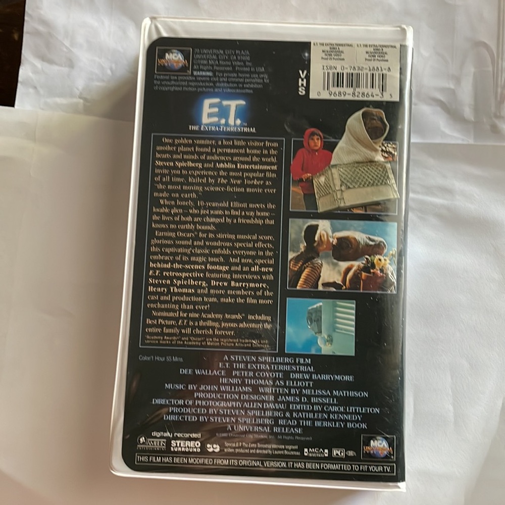 Vintage VHS ET The Extra Terrestrial - Picture 2 of 3